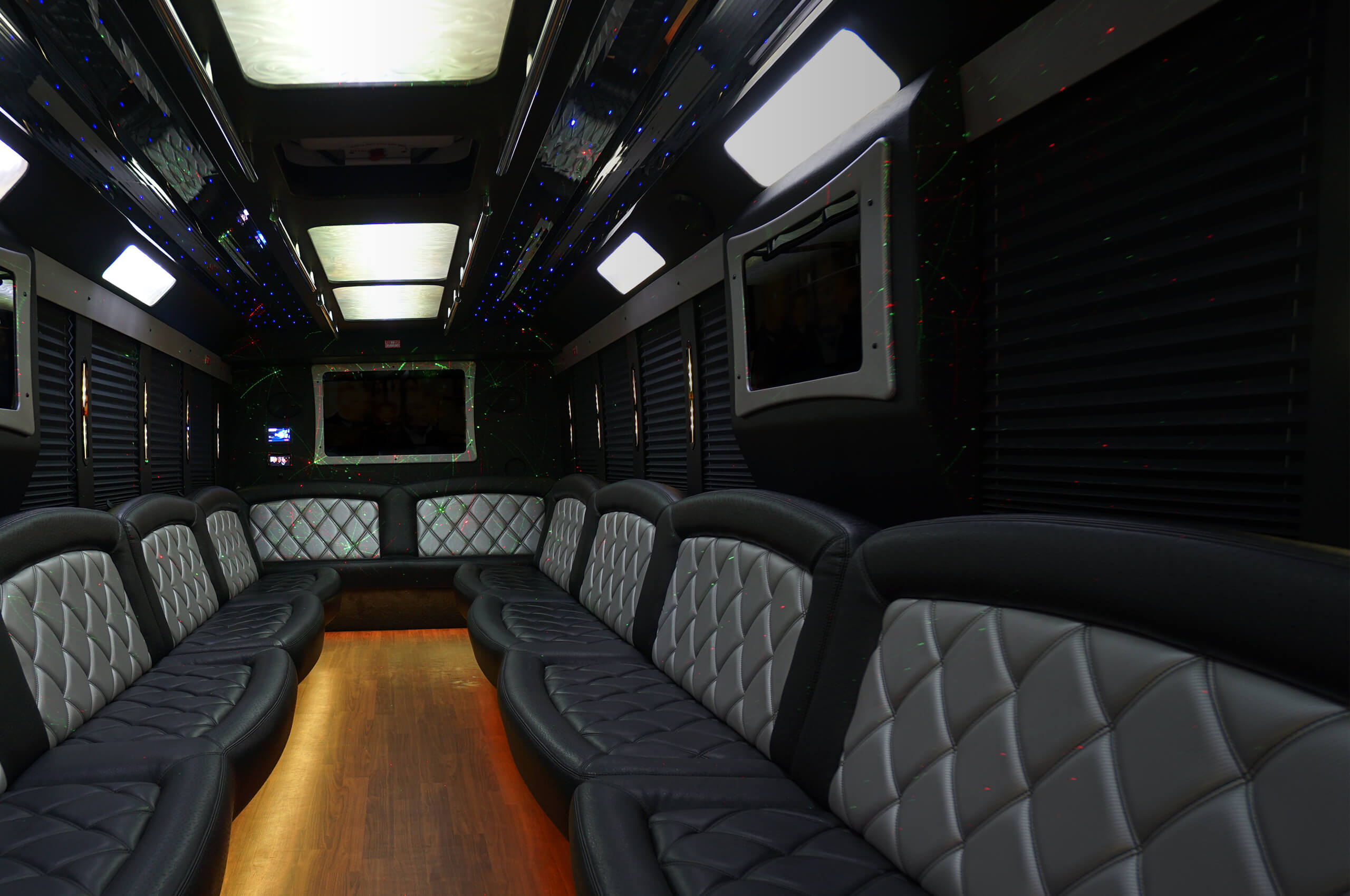 elegant limo bus